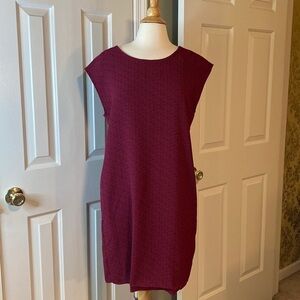 Loft Purple and Black Slip Dress w/ Pockets Size Medium in EUC